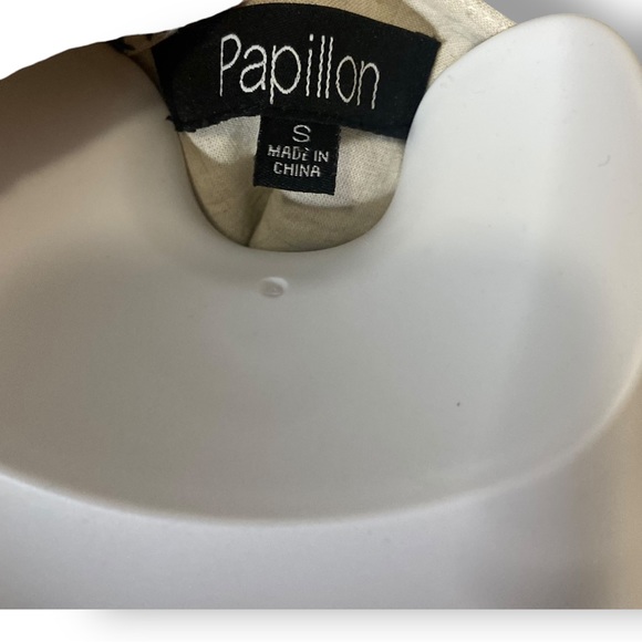 Papillon Dress with neck sticking detail Blue White small - Picture 4 of 5